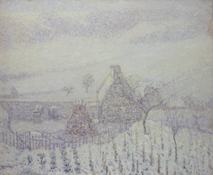 Tempête de neige à Hedouville - Gustave Loiseau