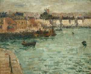 Devant le port de Dieppe - Gustave Loiseau