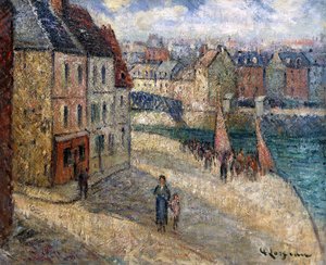 Quai à Dieppe - Gustave Loiseau