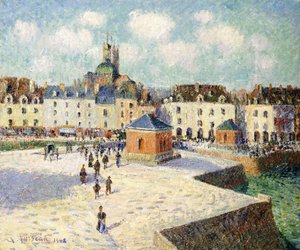 Le quai de Dieppe au soleil, 1905 - Gustave Loiseau