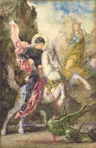 Saint Georges et le dragon, 1869 - Gustave Moreau