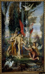 Le poète grec Hésiode et les Muses - Gustave Moreau