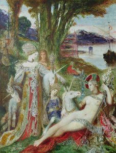 Les Licornes - Gustave Moreau