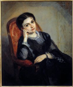 Portrait de Joulia Hogay, Vicomtesse de Calonne, épouse du publiciste Alphonse Bernard, Vicomte de Calonne