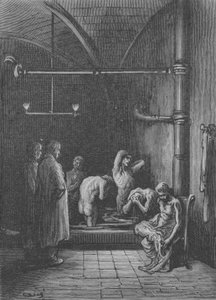 La toilette dans un refuge - Gustave after Dore