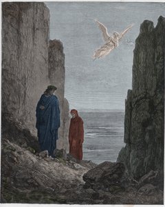 Purgatorio, Chant 19 : Les poètes montent au cinquième cercle, illustration de La Divine Comédie de Dante Alighieri, 1885 - Gustave after Dore