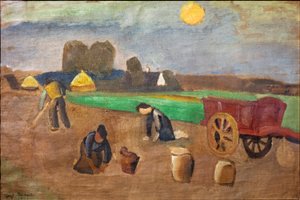 Récolte de pommes de terre - Gustave de Smet