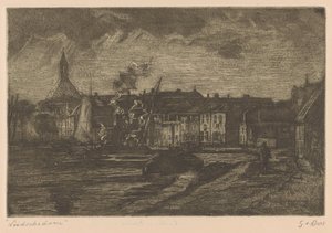 Leidschendam - Gustave van der Does (signed by artist)