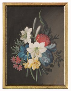 Nature morte de bouquet floral - Gustavus Hamilton