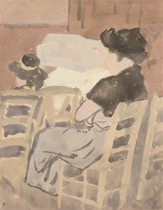Une femme et une jeune fille dans l