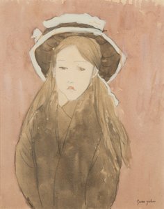 Petite fille portant un grand chapeau - Gwen John