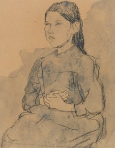 Jeune fille : Marie Hamonet, vers 1918 - Gwen John