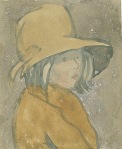 Jeune fille au chapeau et manteau marron - Gwen John