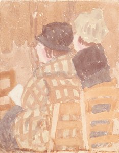 Deux femmes assises à l