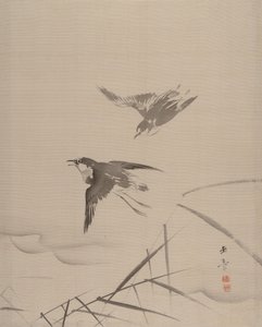 Petits oiseaux et bambou - Gyokusho Kawabata