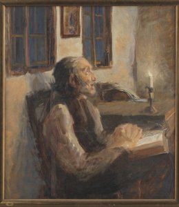 Le vieil homme à la chandelle - H.A. Brendekilde