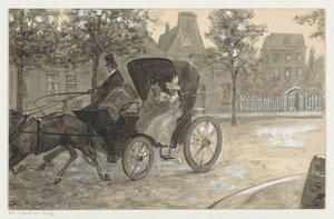 Deux femmes dans une calèche