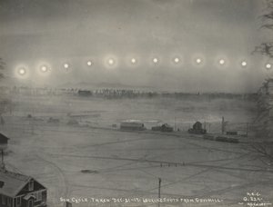 Cycle solaire pris du 21 au 17 décembre. Vue vers le sud depuis Gov. Hill, 1917 - H.G Kaiser
