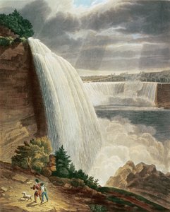 Chutes du Niagara, partie de la chute américaine depuis le pied de l