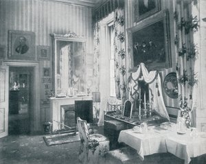 La chambre de la reine au château de Windsor, vers 1899 - HN King