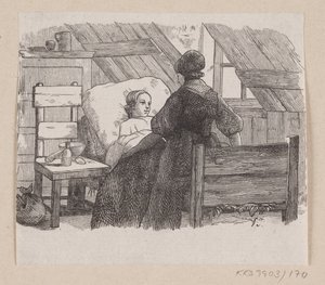 Illustration de "Cinq dans une cosse de pois" dans H.C. Andersen, "Contes et Histoires", Tome 2