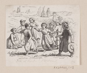 Illustration de "Fra et Vindue i Vartou" dans H.C. Andersen, "Contes et Histoires", Tome 2 - H.P. Hansen