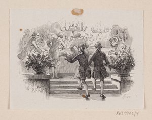Illustration pour "Le Briquet" dans H.C. Andersen, "Contes et histoires", Tome 1 - H.P. Hansen