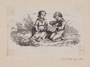 Illustration pour "Ib et petite Christine" dans H.C. Andersen, "Contes et histoires", Tome 2