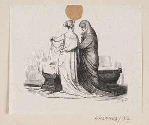 Illustration pour "Les Galoshes du bonheur" dans H.C. Andersen, "Contes et histoires", Tome 1 - H.P. Hansen