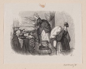 Illustration pour "La Princesse au petit pois" dans H.C. Andersen, "Contes et histoires", Tome 1 - H.P. Hansen