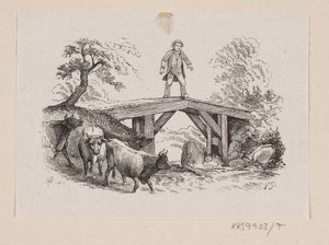 Illustration de "Le Grand Claus et le Petit Claus" dans H.C. Andersen, "Contes et Histoires", Tome 1