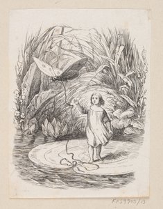 Illustration de "Poucette" dans H.C. Andersen, "Contes et histoires", Tome 1 - H.P. Hansen