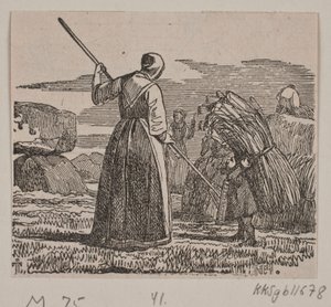 Illustration pour "La sage-femme et le troll" - H. C. Henneberg