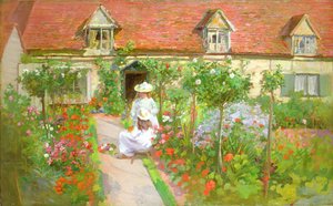 Jardin de cottage, été - H. Francis Bate