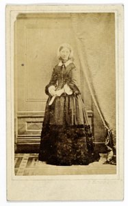 Carte-de-visite de Florence Nightingale, vers 1858