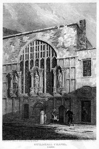 Chapelle de Guildhall, City de Londres, 1815 - H. Hobson