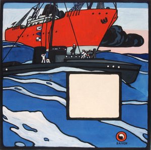 Sans titre (action navale) - H. Lyman Sayen