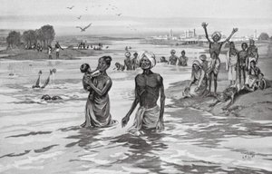 Les victimes de la famine se noient dans la Jamna