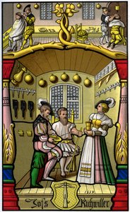 Barbier et perruquier, 16ème siècle, 1849 - H. Moulin