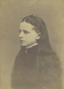 Fille sans titre aux cheveux longs, milieu-fin du 19e siècle - H. S. Heath