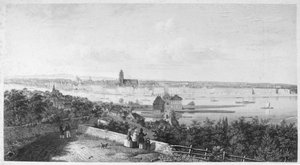 Panorama de Francfort, c.1865 - H. Worms