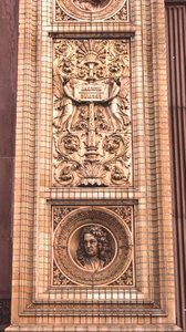 Détail de la façade de la Hamburger Kunsthalle