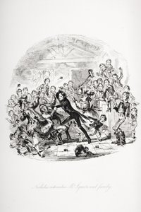 Illustration pour Nicholas Nickleby de Charles Dickens - Hablot Knight (1815 92) Browne