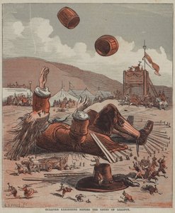 Gulliver devant la cour de Lilliput