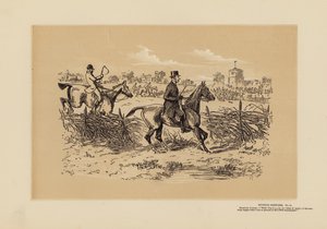 Croquis de chasse, n° 11, un pasteur sportif (gravure) - Hablot Knight (1815 92) Browne