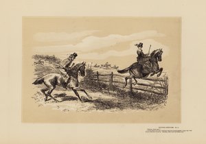 Croquis de chasse, n° 3, Suis mon chef, hein ? (gravure) - Hablot Knight (1815 92) Browne