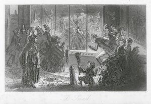 Rues de Londres : Le Fracas (gravure) - Hablot Knight (1815 92) Browne