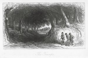 Rues de Londres : Les vagabonds - Hablot Knight (1815 92) Browne