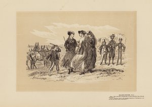 Croquis de bord de mer, n° 4, Les trois ânes - Hablot Knight (1815 92) Browne