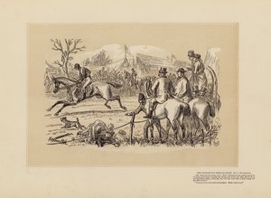 La course de steeple-chase de Tumbletown, n° 1, Le Favori - Hablot Knight (1815 92) Browne